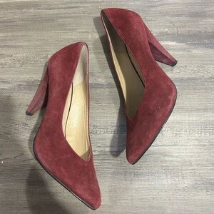 Botkier New York Lina Suede Rust Pumps